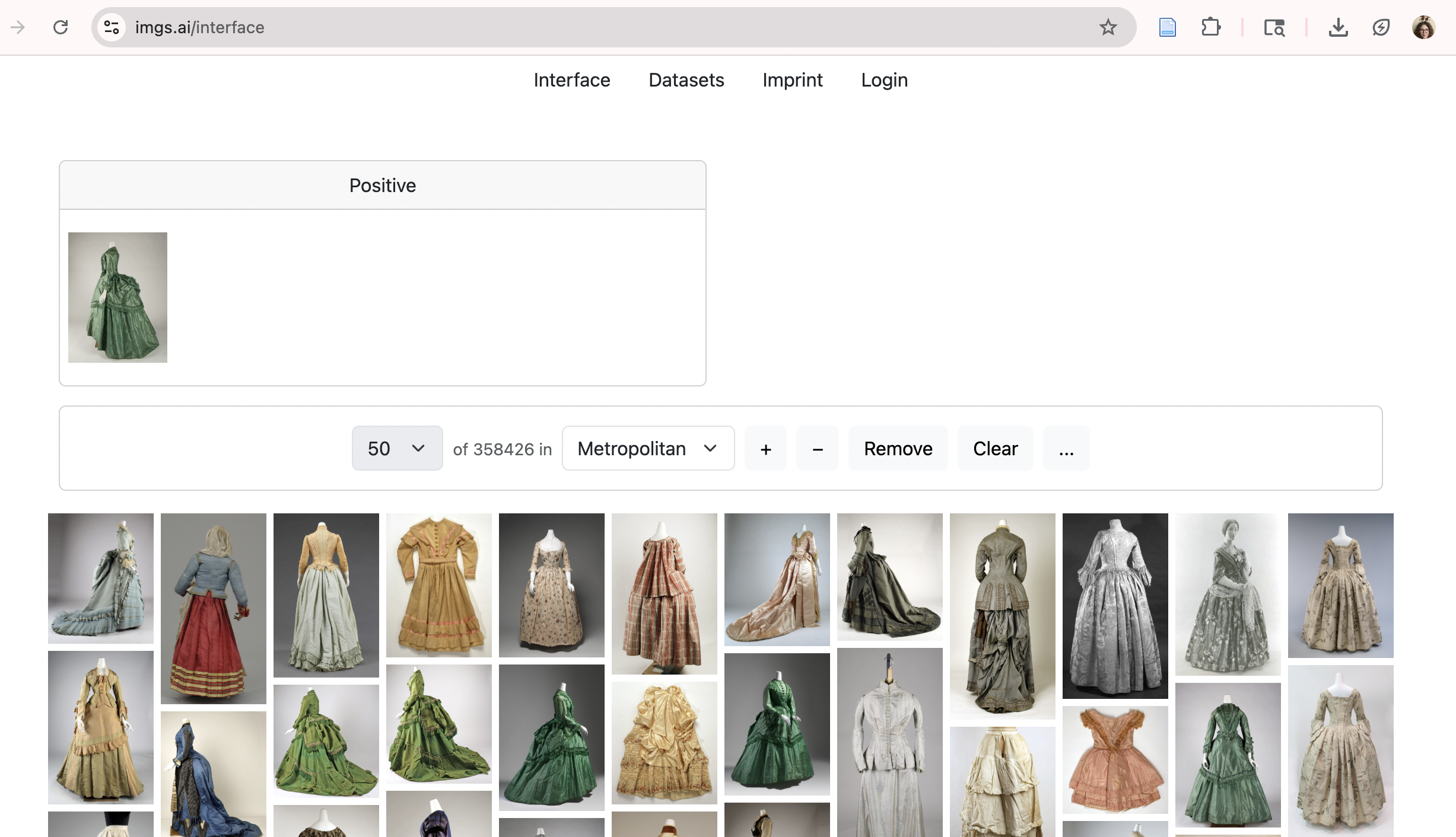 Collection User Interfaces and Artificial Intelligence